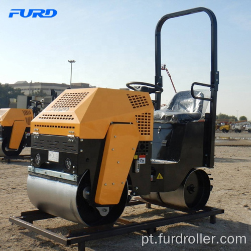 Rolo compactador vibratório de rolo duplo 800kg